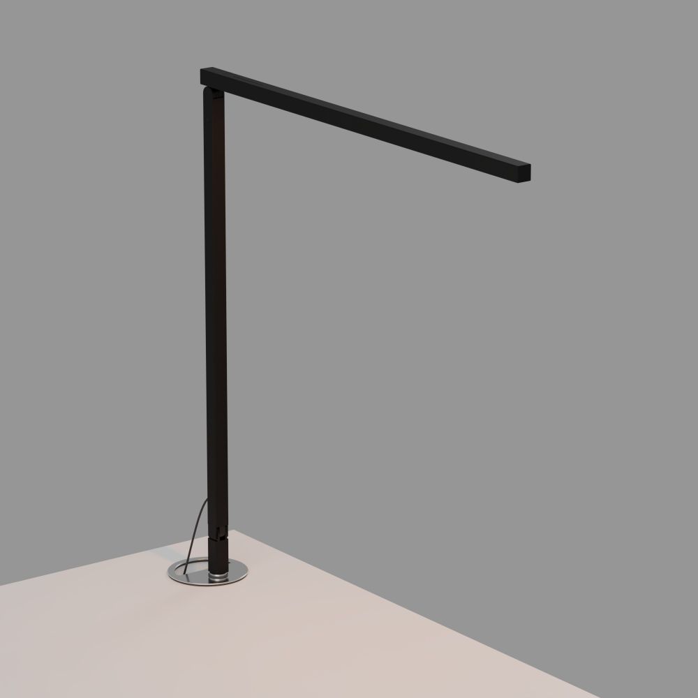 Koncept Lighting ZBD1000-W-MTB-GRM Z-Bar Solo LED Desk Lamp Gen 4 with grommet mount (Warm Light; Matte Black)